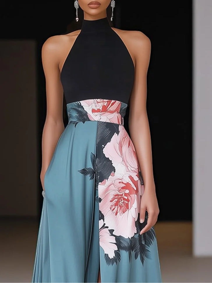Floral Print Relaxed Fit Maxi Dress