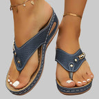 Adjustable Strap Sandals with Contoured Footbed Support