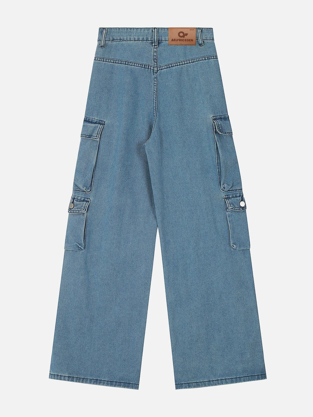 Rechte jeans met praktische zakken in een katoenmix