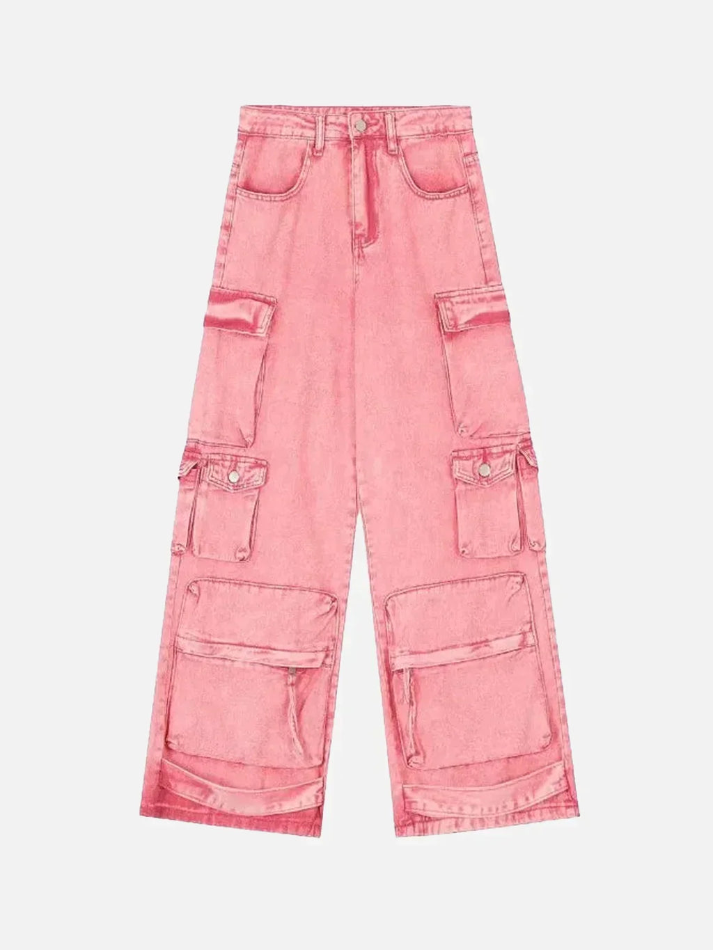Rechte jeans met praktische zakken in een katoenmix