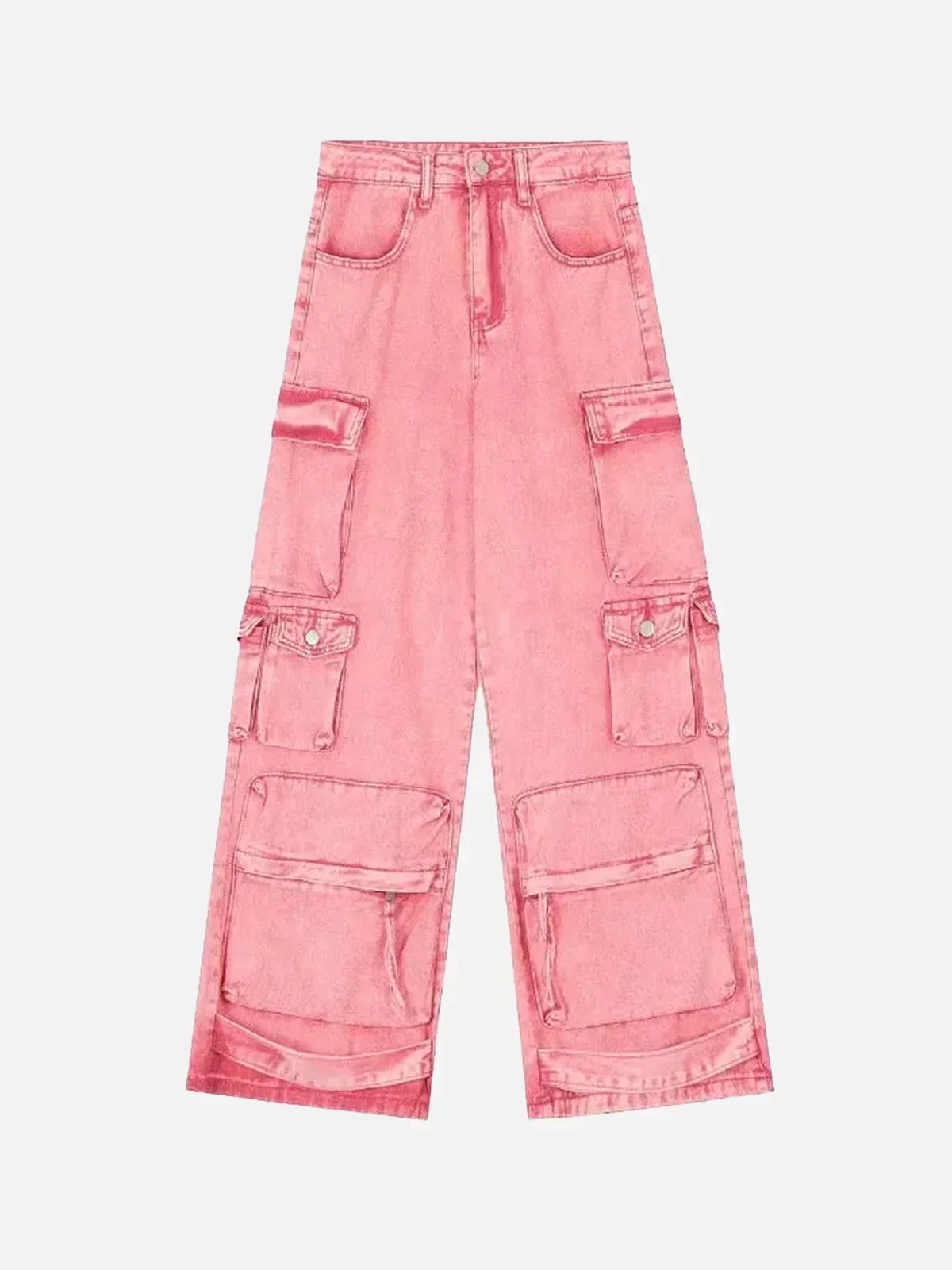 Rechte jeans met praktische zakken in een katoenmix