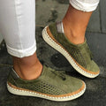 Women's Perforated Slip-On Loafer Trainers