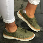 Women's Perforated Slip-On Loafer Trainers