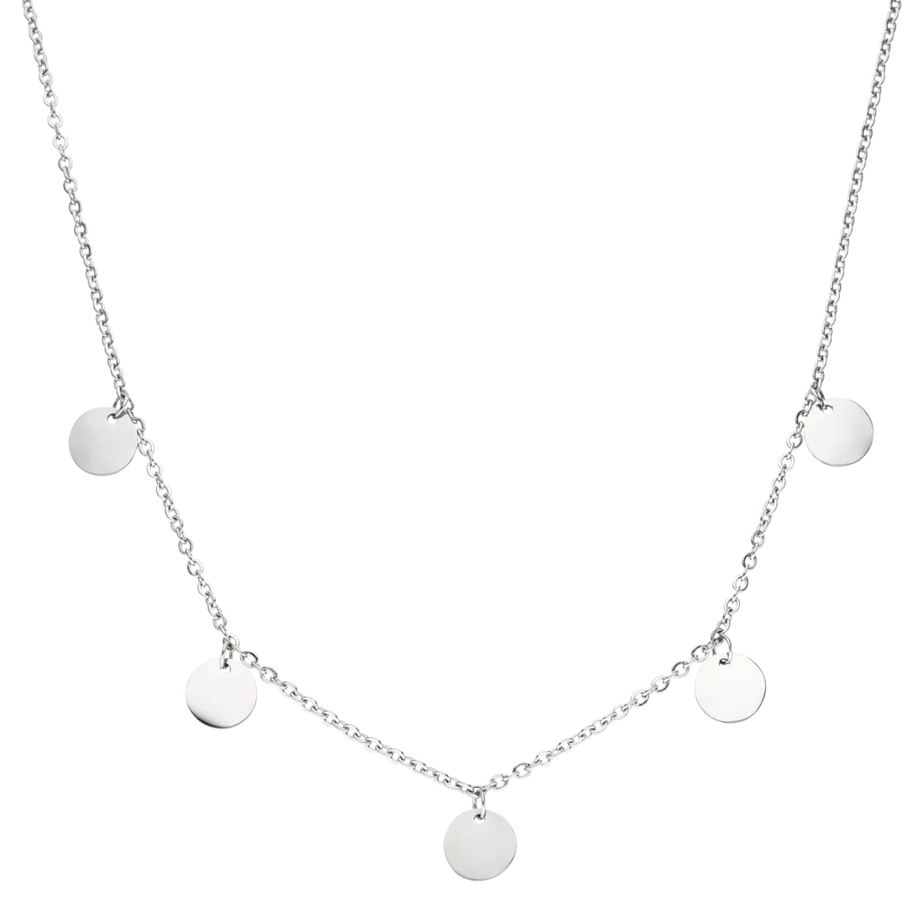 Ketting met boeddhahanger in twee metaalkleuren