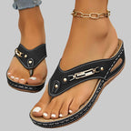 Adjustable Strap Sandals with Contoured Footbed Support