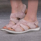 Cut-Out Strap Sport Flat Sandals