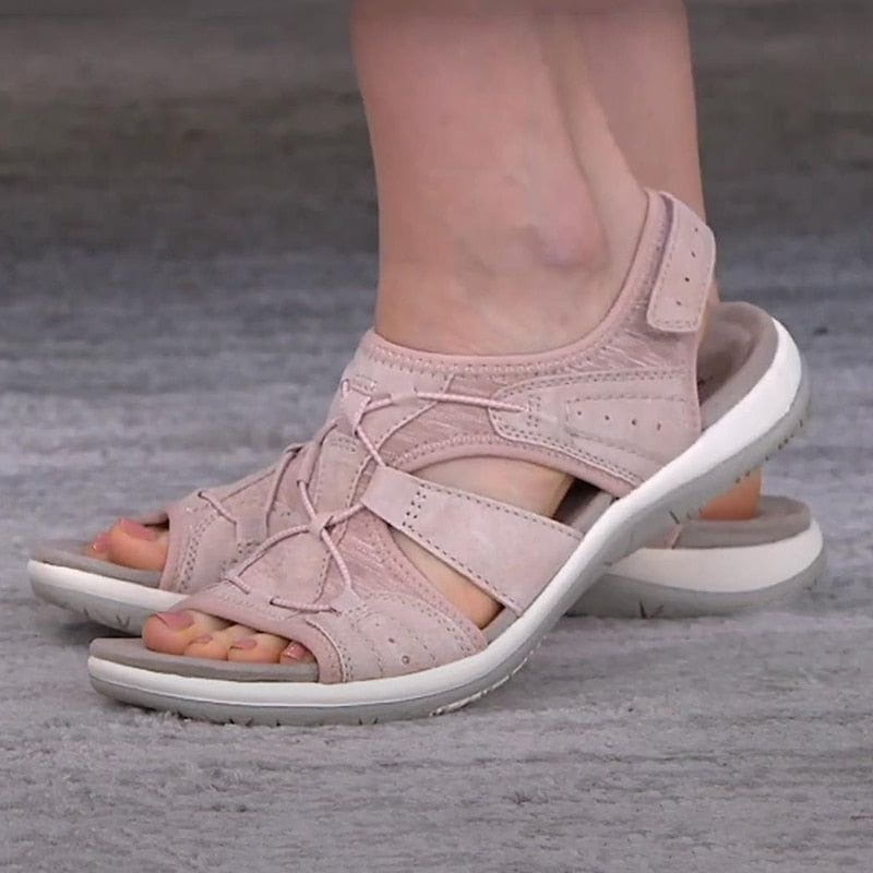 Cut-Out Strap Sport Flat Sandals