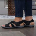 Cut-Out Strap Sport Flat Sandals