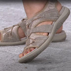 Cut-Out Strap Sport Flat Sandals