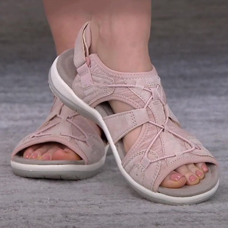 Cut-Out Strap Sport Flat Sandals