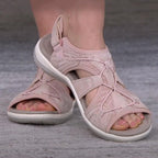 Cut-Out Strap Sport Flat Sandals