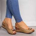 Bow Detail Wedge Sandals