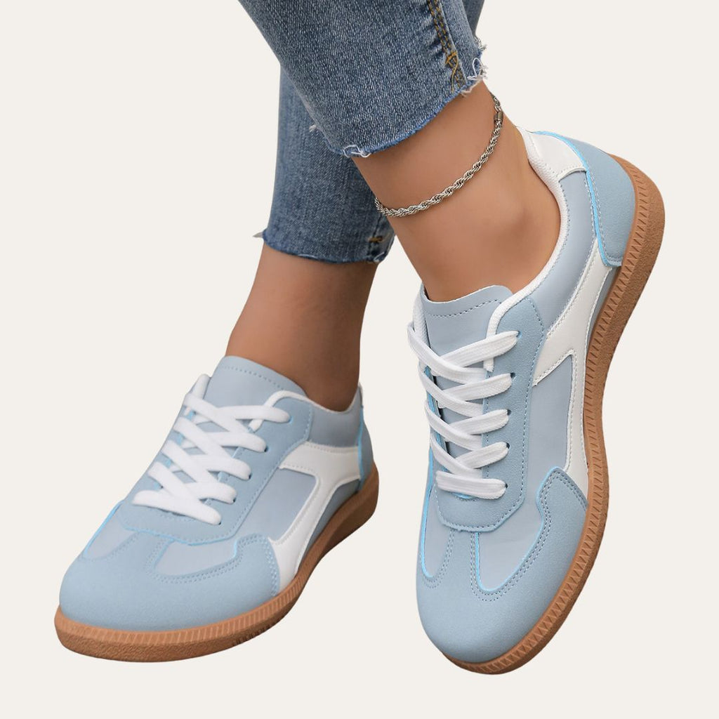 Perforated Panel Lace-Up Trainers