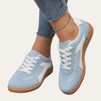 Perforated Panel Lace-Up Trainers