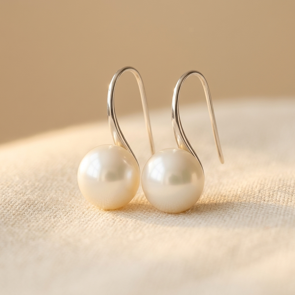 Drop Earrings with Pearls