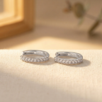 Rose Gold-Tone Hoop Earrings