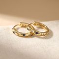 Vintage-Style Celestial Star Hoop Earrings
