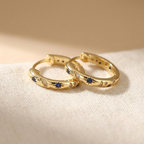 Vintage-Style Celestial Star Hoop Earrings