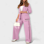 Soft Knit Two Piece Lounge Set with a Relaxed Easy Fit