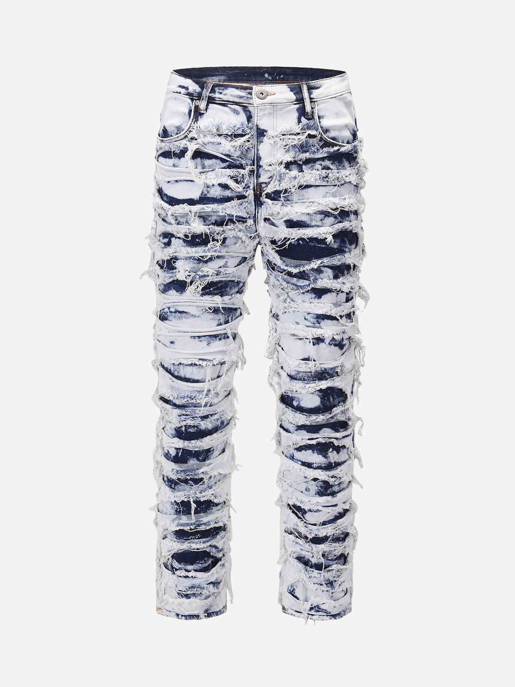 Vintage gewassen jeans met vervaagde afwerking en zachte pasvorm