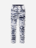 Vintage gewassen jeans met vervaagde afwerking en zachte pasvorm