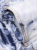 Vintage gewassen jeans met vervaagde afwerking en zachte pasvorm