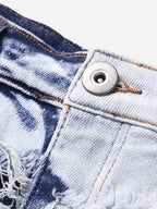 Vintage gewassen jeans met vervaagde afwerking en zachte pasvorm