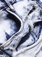 Vintage gewassen jeans met vervaagde afwerking en zachte pasvorm