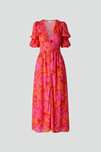Floral Print Relaxed Fit Summer Maxi Dress