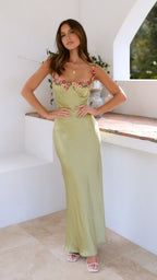 Floral Print Relaxed Flowing Maxi Dress