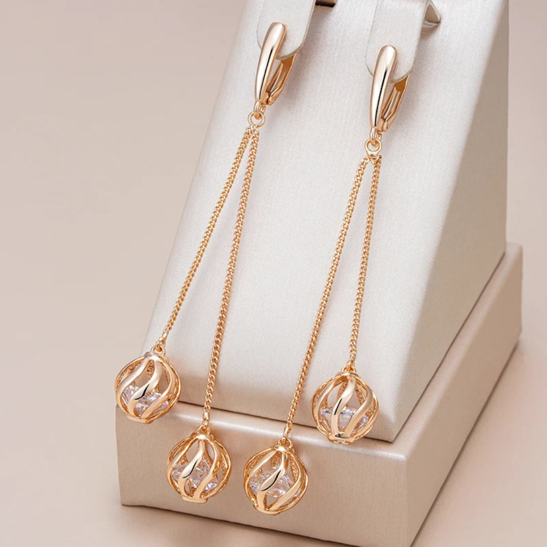 Sphere Dangle Earrings
