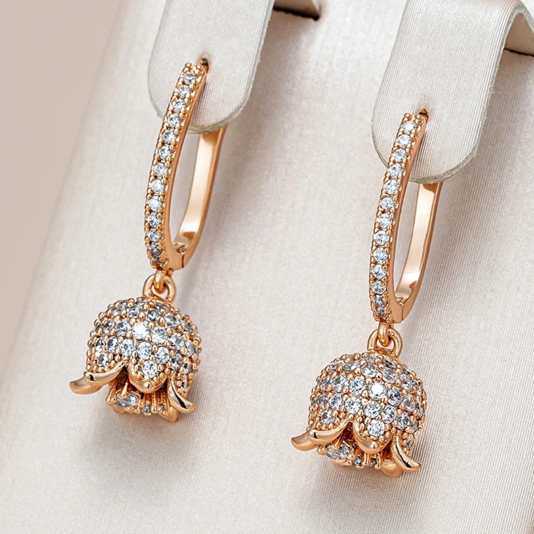 Bright Gold-Tone Bell Earrings