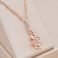 Gold-Tone Spiral Necklace