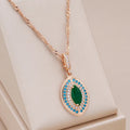 Blue and Green Mandala Necklace