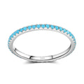 Opal-Look Silver-Tone Ring