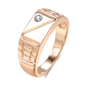 Bright Gold-Tone Signet Ring