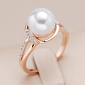 Pearly Gold-Tone Ring