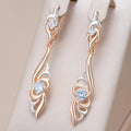 Silver and Gold-Tone Dangle Earrings