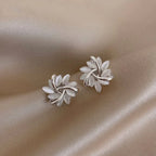 Nut-Shaped Earrings in Two Tones