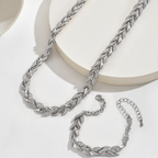 Glass Rhinestone Fishtail Jewellery Set