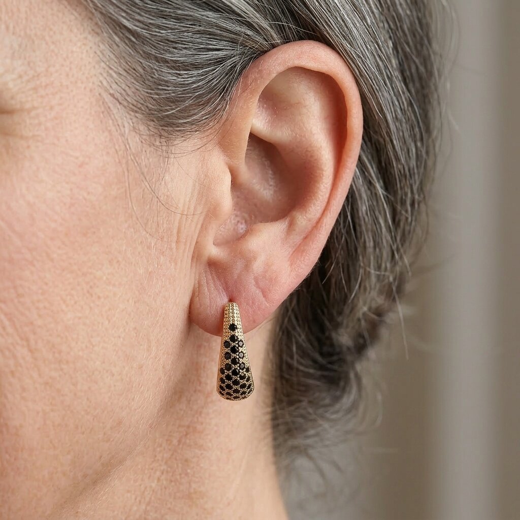 Colourful Zirconia Circular Hoop Earrings