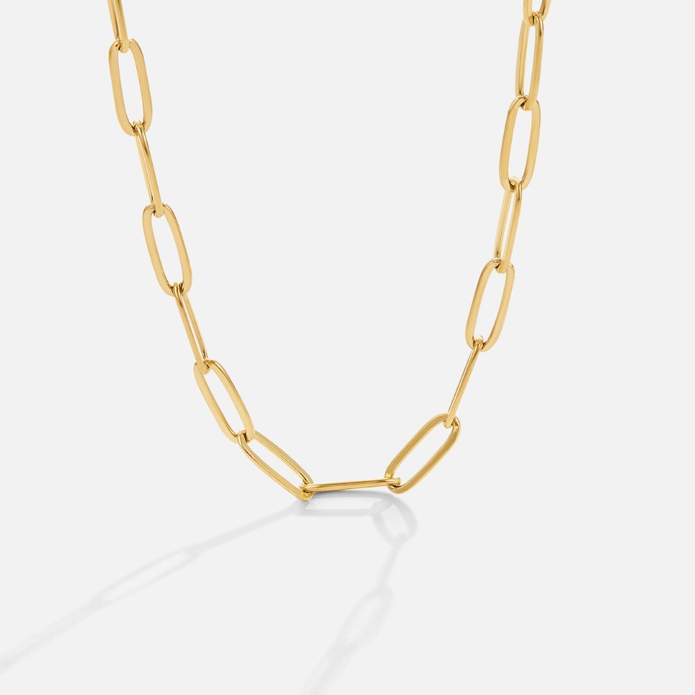Gold-Tone Clip Necklace