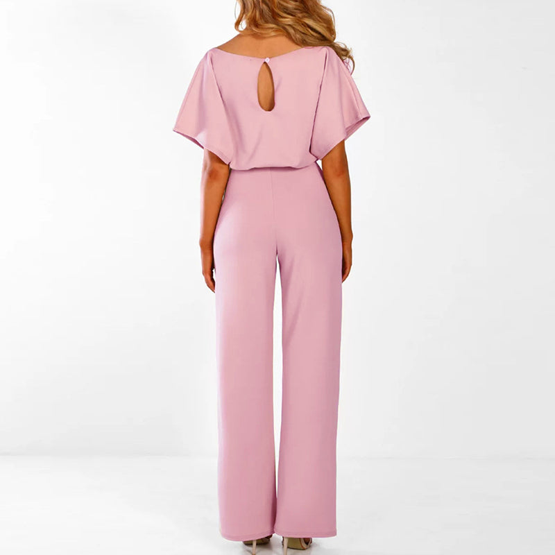 Penelope Short-sleeve Jumpsuit