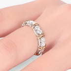 Sterling zilveren ring met AAA-zirkonia