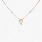 Ketting met druppelzirkoon in S925 sterling zilver