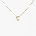 Ketting met druppelzirkoon in S925 sterling zilver