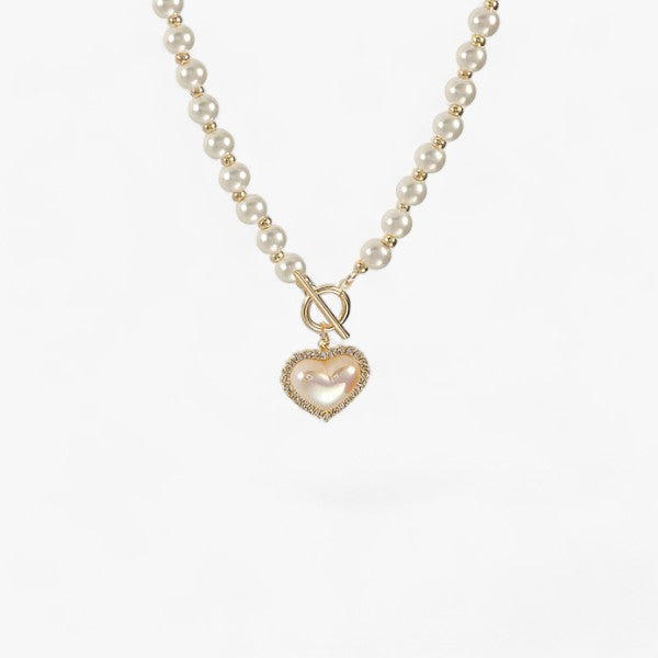 Choker met imitatieparels en OT-sluiting