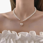 Choker met imitatieparels en OT-sluiting