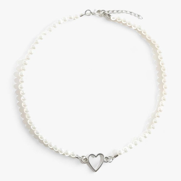 Choker met imitatieparels en OT-sluiting