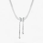 Ketting met vlinderhanger in goudkleurig roestvrij staal